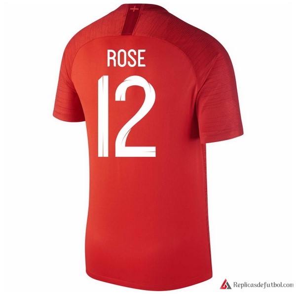 Camiseta Seleccion Inglaterra Segunda equipación Rose 2018 Rojo